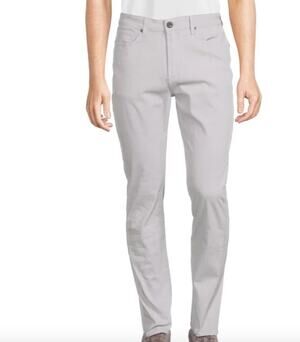Monfrere Mens Brando 5 Pocket Cotton Linen Blend Slim Fit Jeans 40 x 30